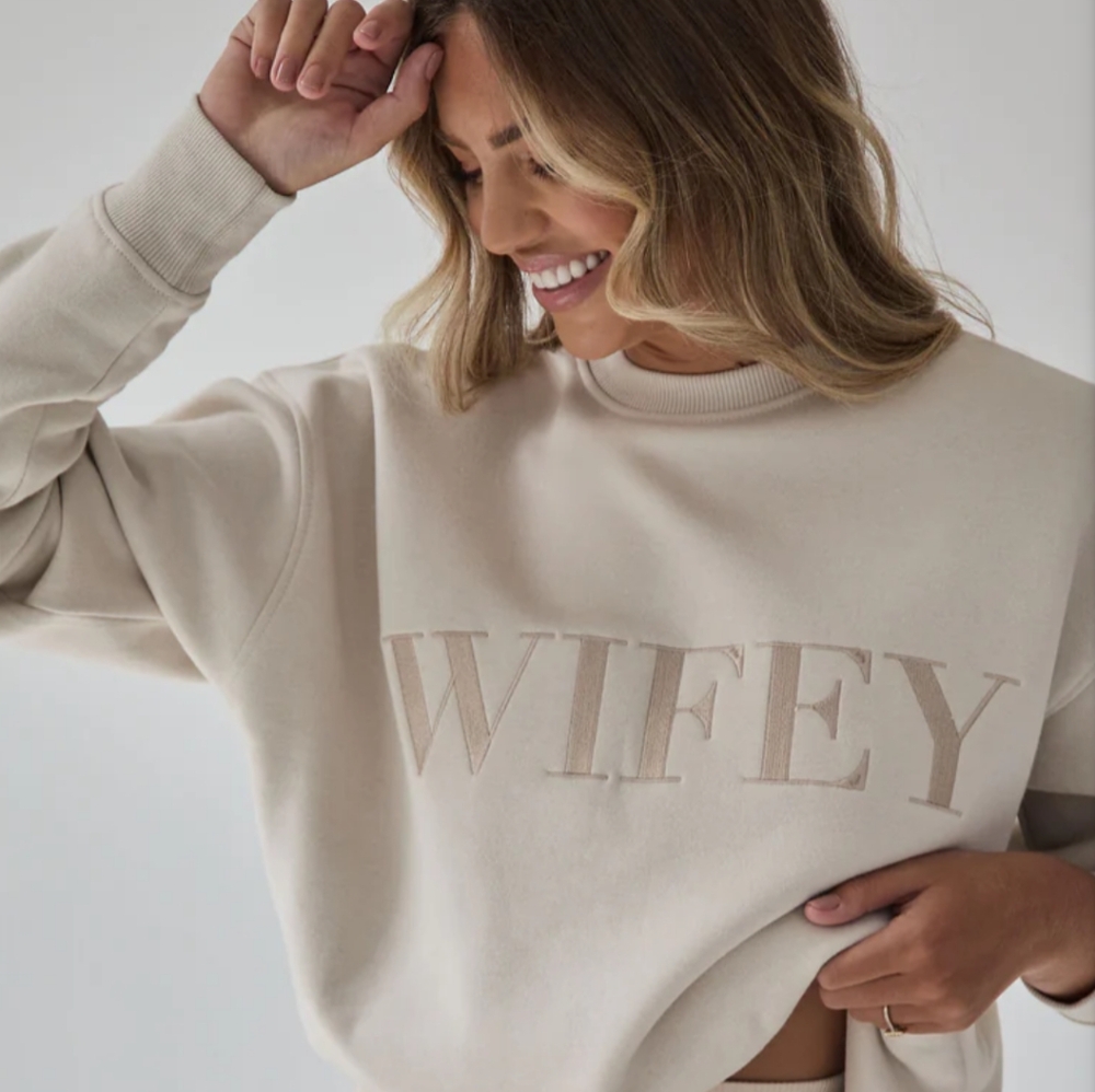 Six Stories Wifey Champagne Sweatshirt
